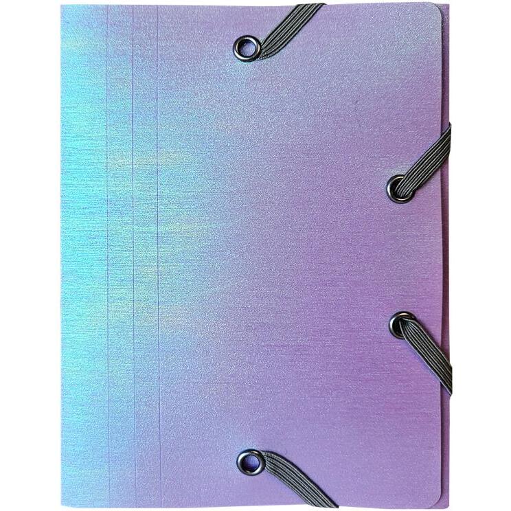 Chemises à élastiques 3 rabats PP Candy Tidy - A6 - Couleurs assorties