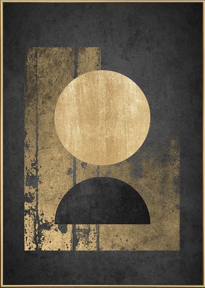 Schilderij Circle CA-CIRCLE-886 Canvas Art B100 x H140 cm