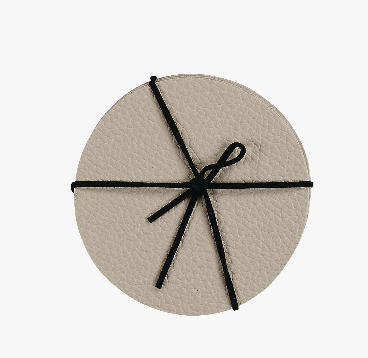 4pk drikkebrikke brun - ø 10 cm