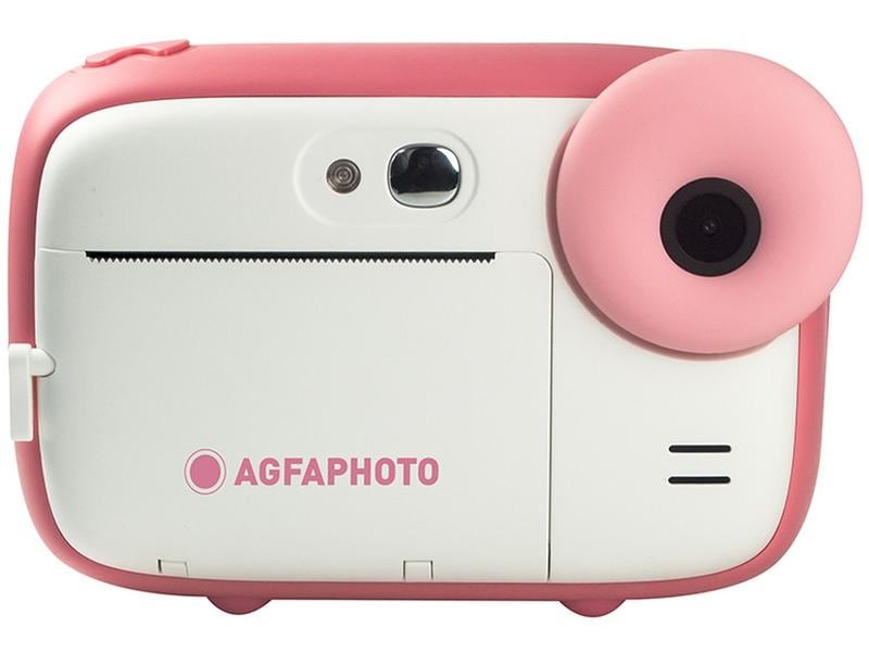 Agfa Fotokamera Realkids Instant Cam Pink Sofortbildkamera mit Thermopapier-Drucktechnik