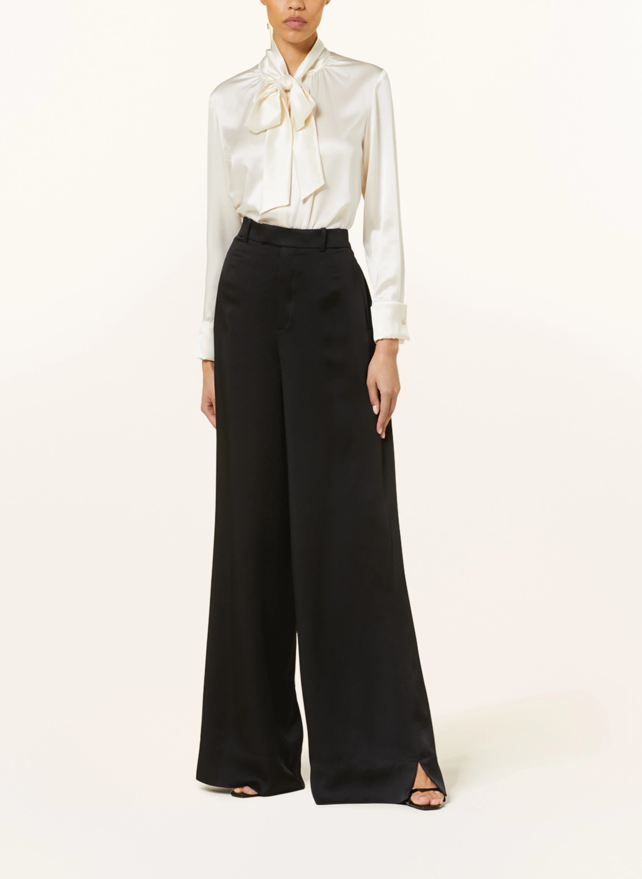 SAINT LAURENT Marlenehose aus Satin