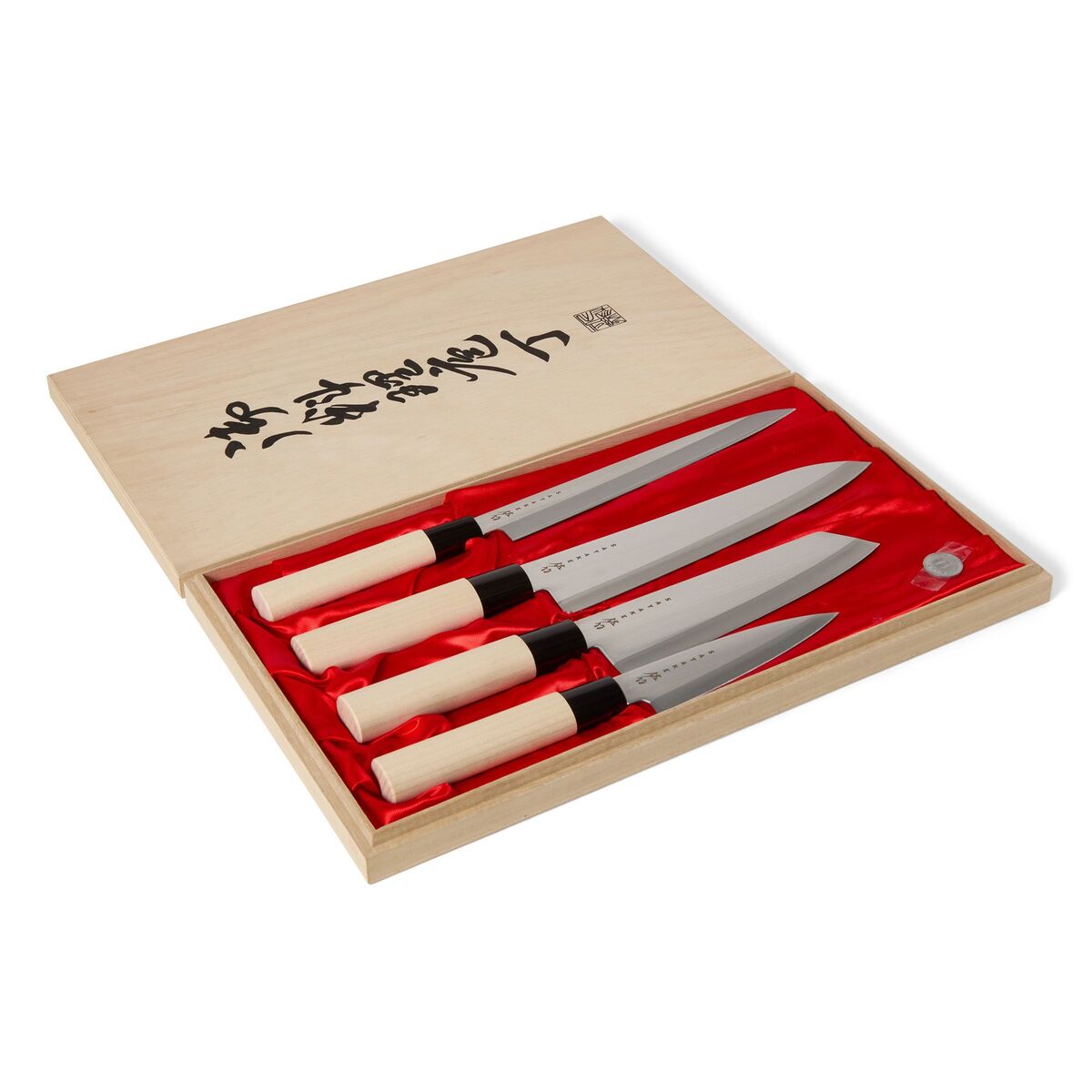 Houcho 4 kniver i balsaboks