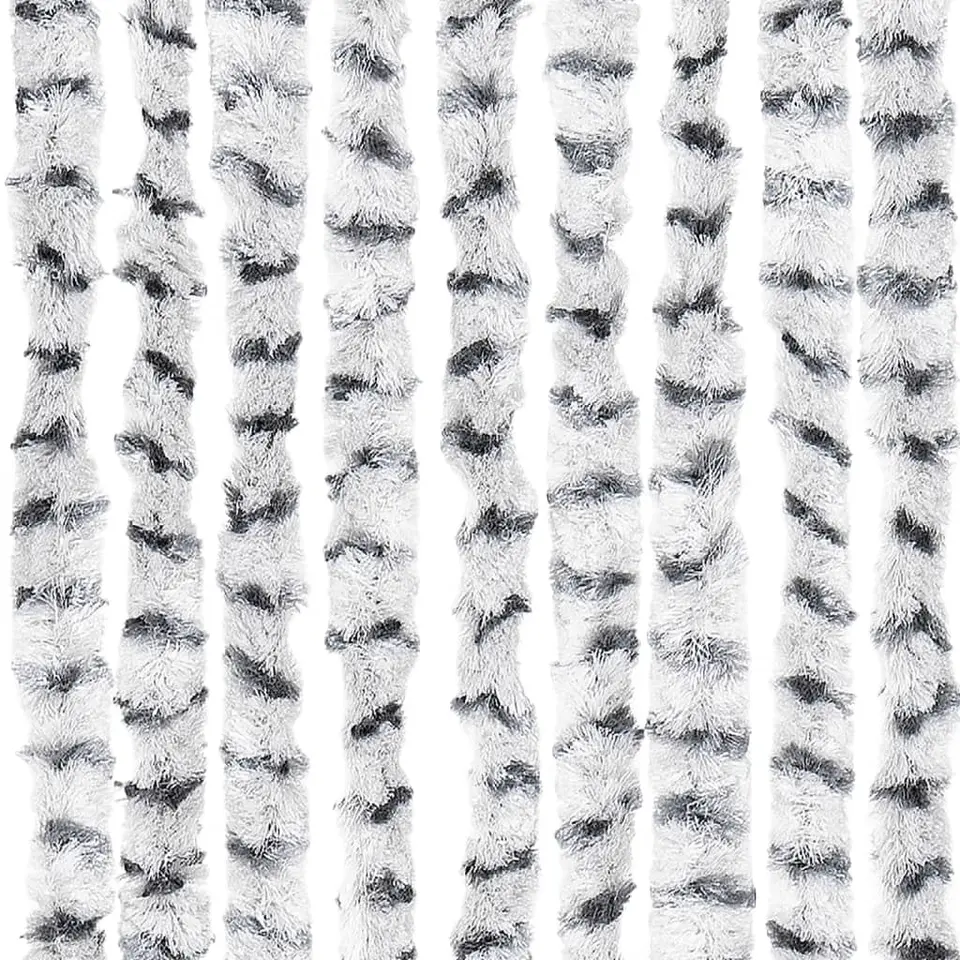 vidaXL - Deurgordijn - Grijs - Polypropyleen - 90 x 220 cm