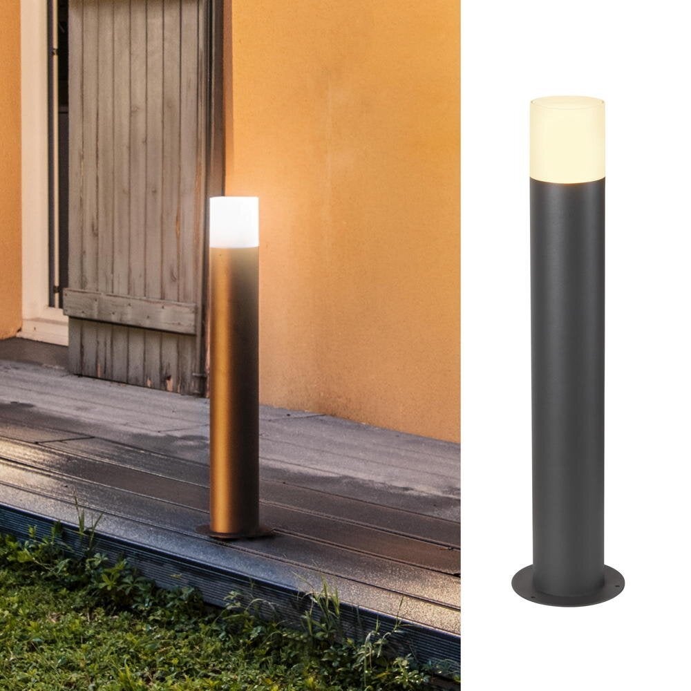 Padverlichting grafiet in zwart E27 IP44 600mm