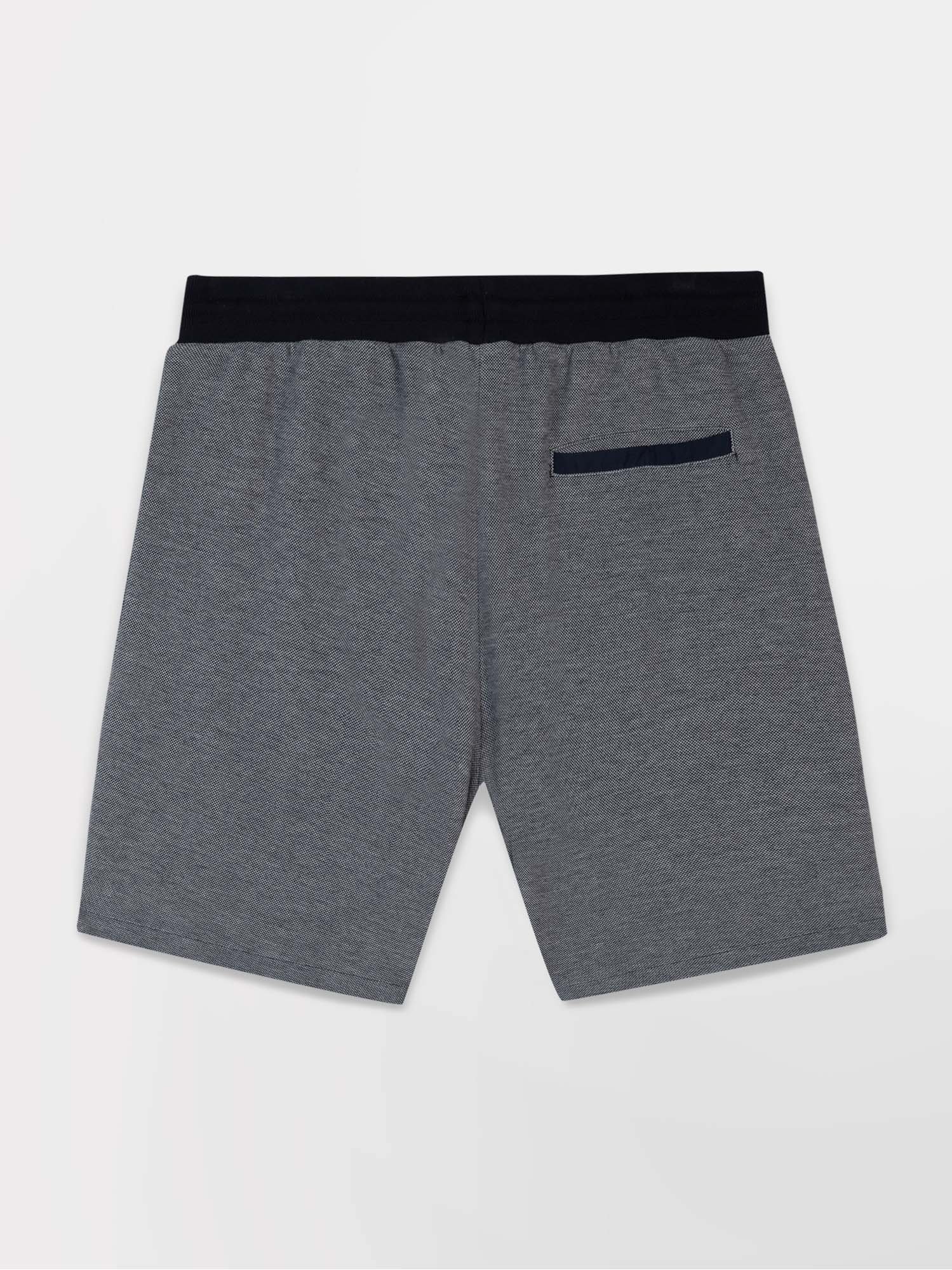 Bermuda Homme Maille Piquée Marine