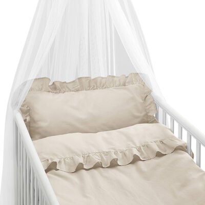 Borganäs Sengesett Sprinkelseng Volang 100 x 130 2-delt, Beige