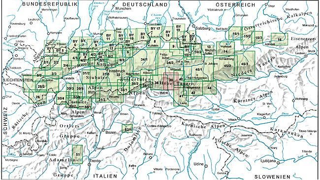 ALPENVEREIN - 39 GRANATSPITZGRUPPE 1 25 000