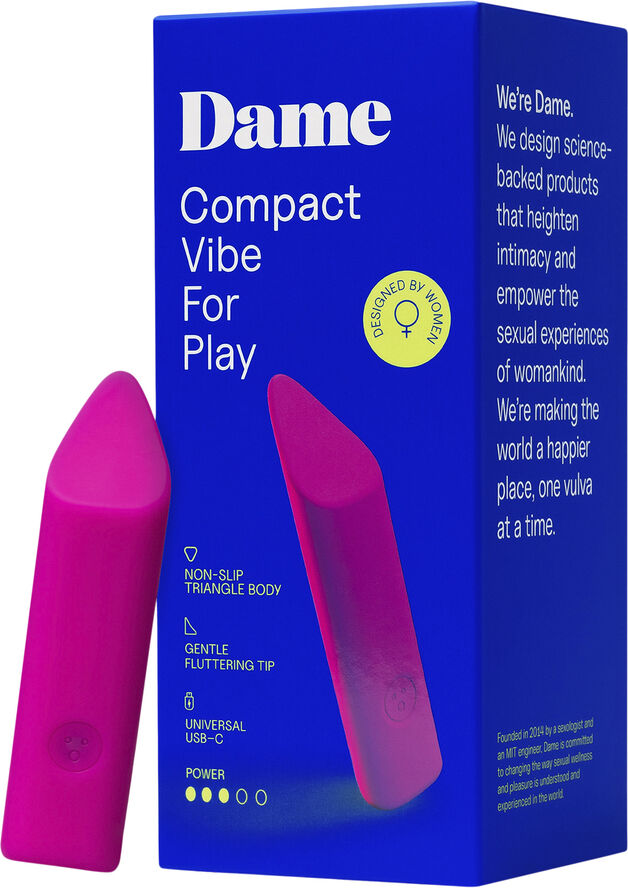Dame Products Zig Compact Vibrator Magenta Magenta