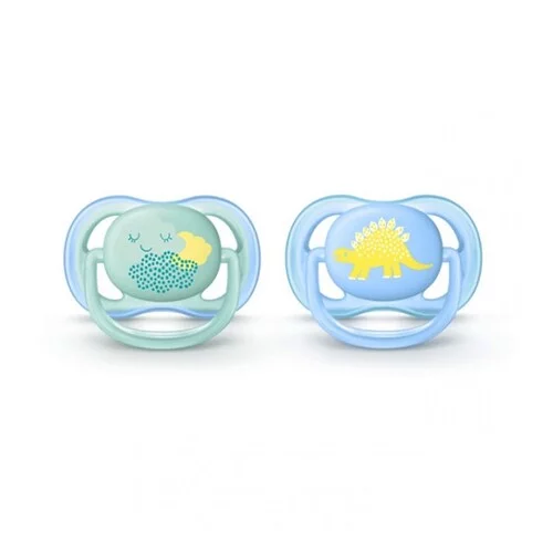 SCF344/20 Sucettes Ultra Air 0-6M Boy Décor Dyno - Lot de 2