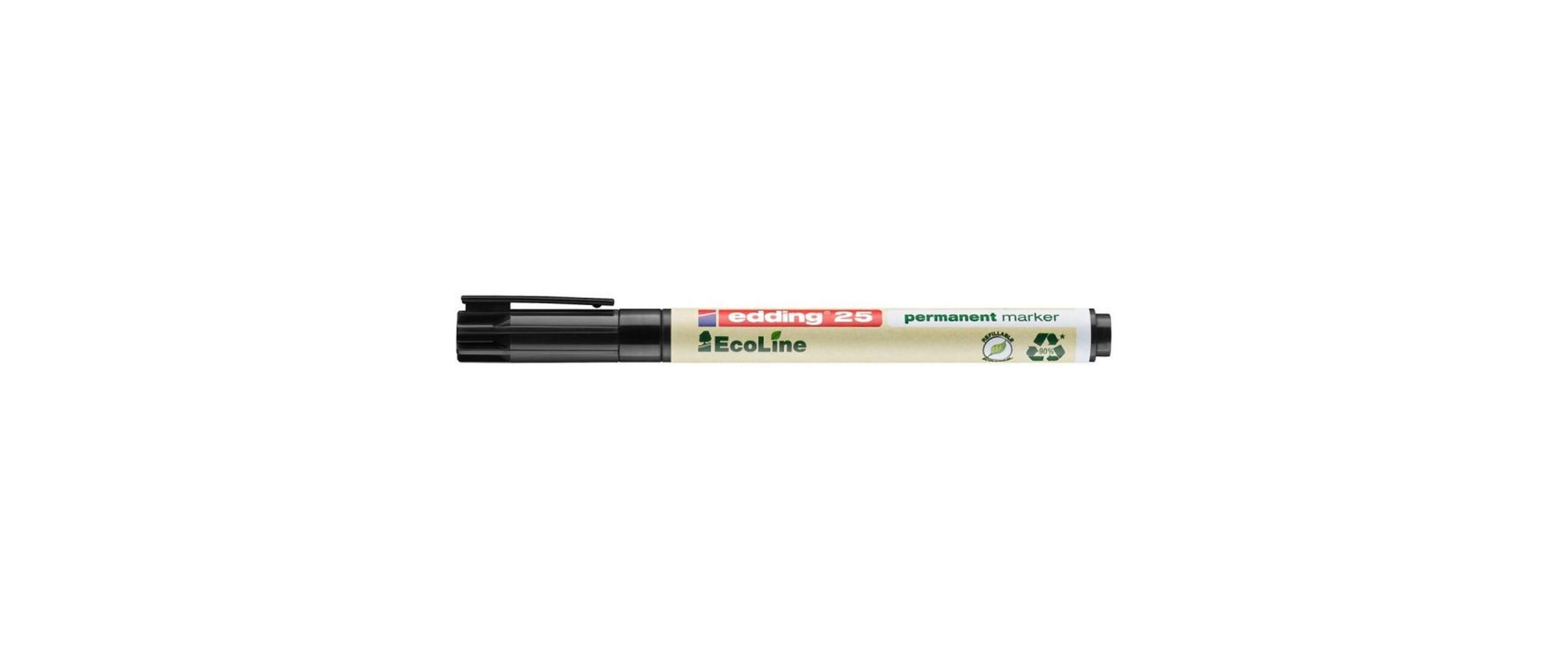 Permanent-Marker 25 EcoLine SchwarzPermanentmarker zum feinen Markieren und Beschriften