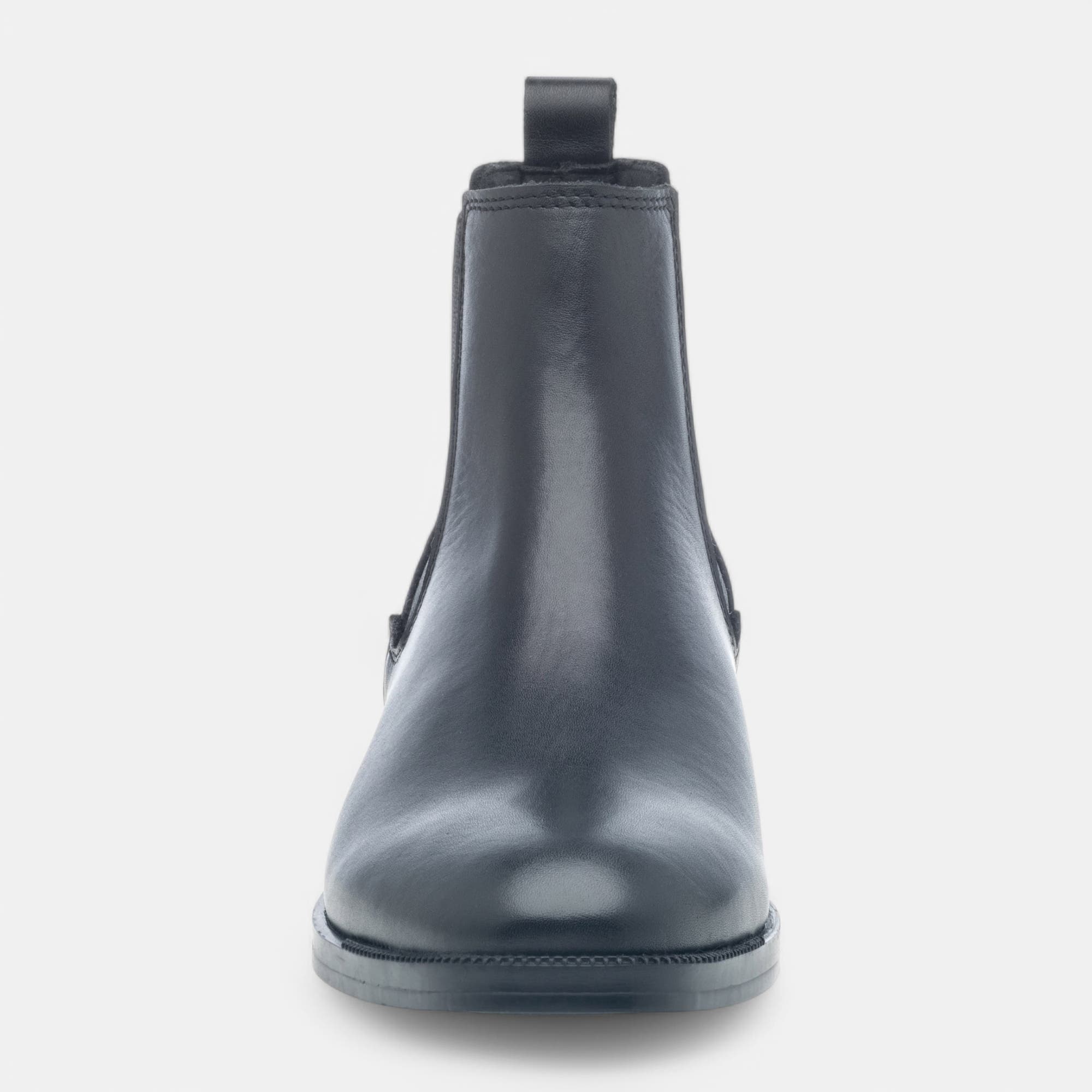 Boots chelsea Femme en cuir noir