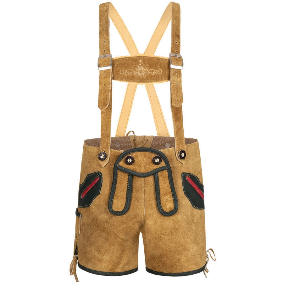 Nübler Kinderlederhose kurz Brauni Braun
