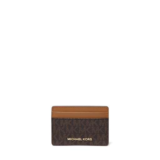Michael Kors Jet Set Logo Kortholder, Brown