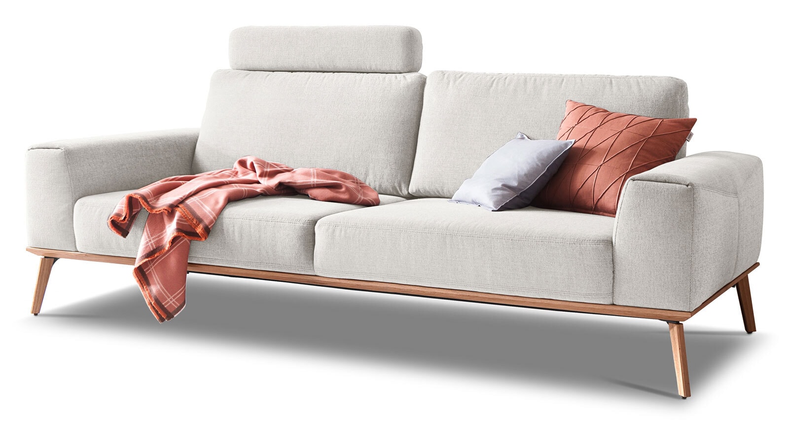 SCHÖNER WOHNEN-Kollektion Sofa 3-Sitzer STAGE Stoff Trend snowweiß