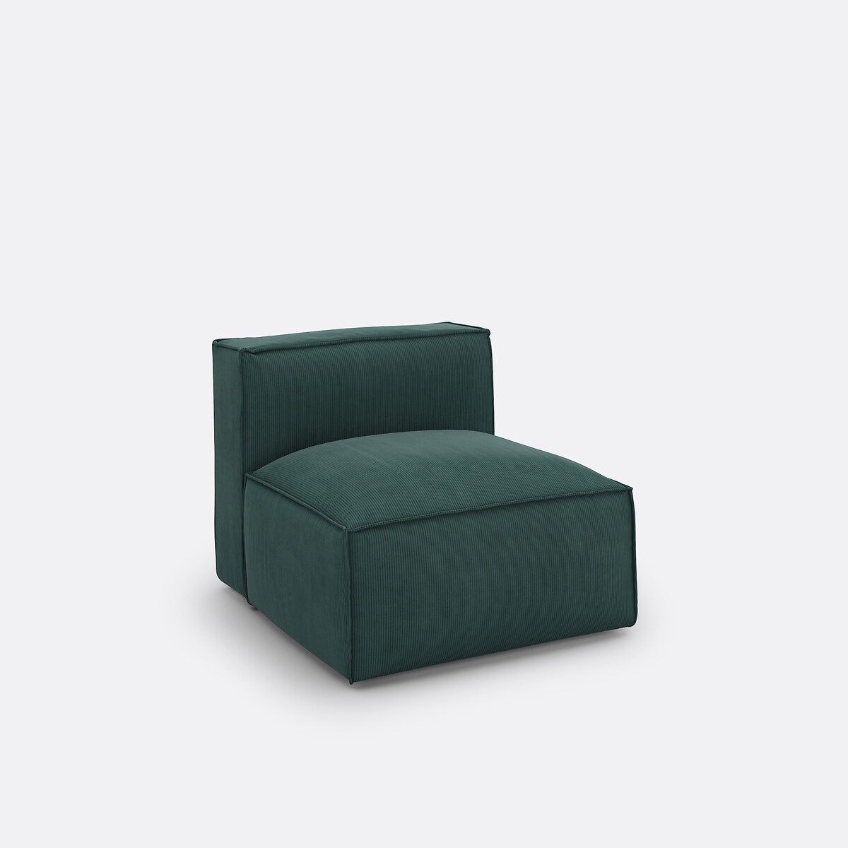 LA REDOUTE INTERIEURS<br>Sofá modular canelado de veludo, Seven