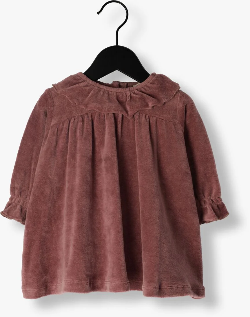 QUINCY MAE roze quincy mae  velour baby dress