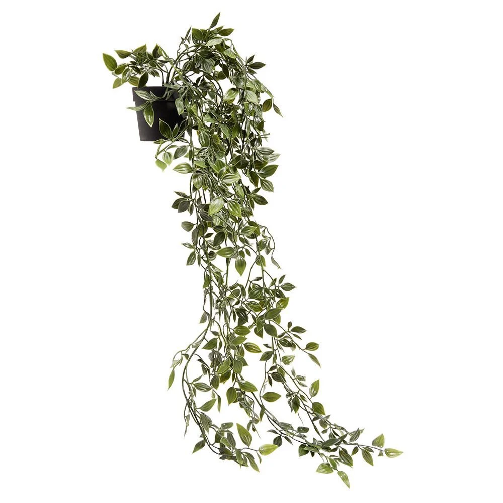 Chute artificielle eucalyptus vert dans pot Ø8,5xL55cm