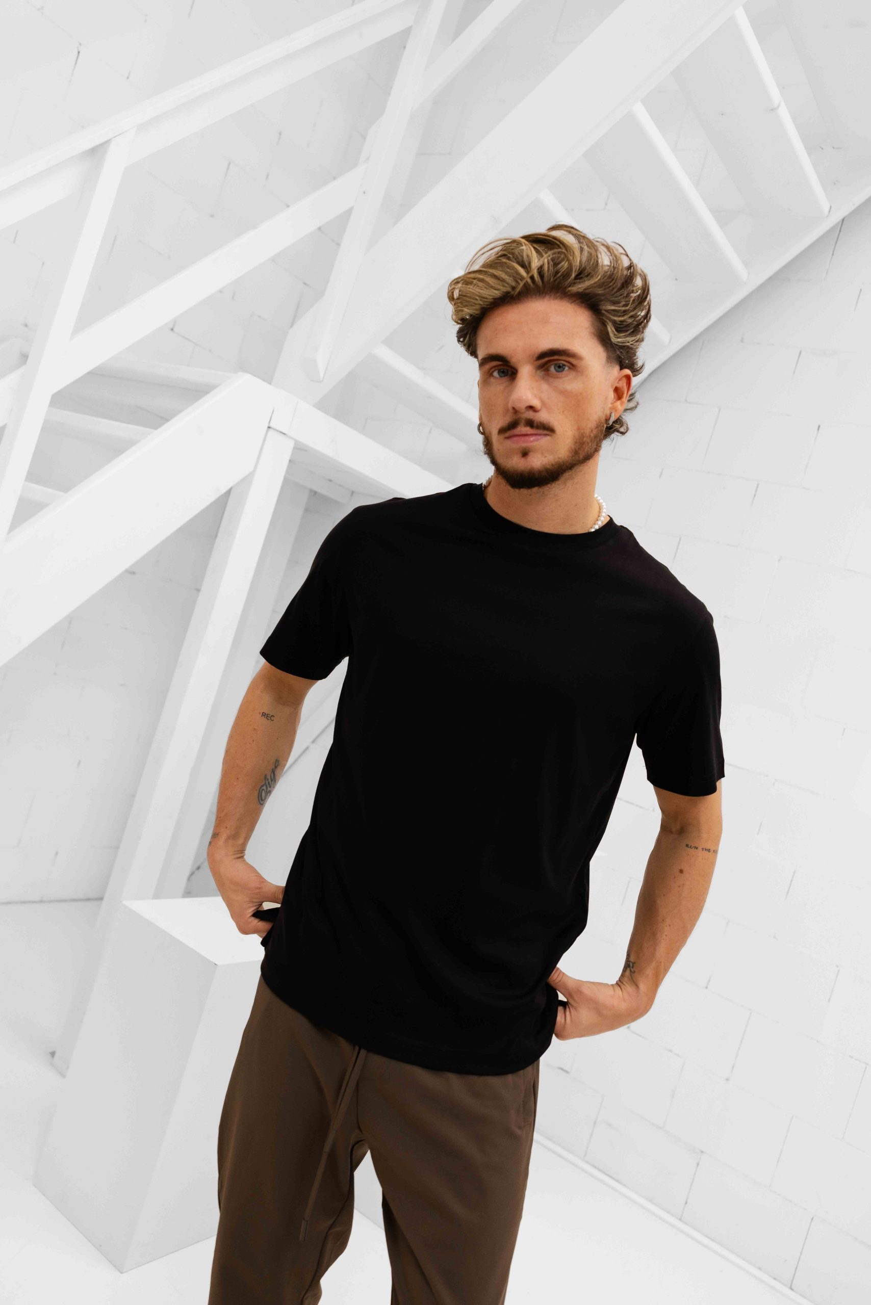 Cou7ure Essentials Reflection T-Shirt Heren Zwart