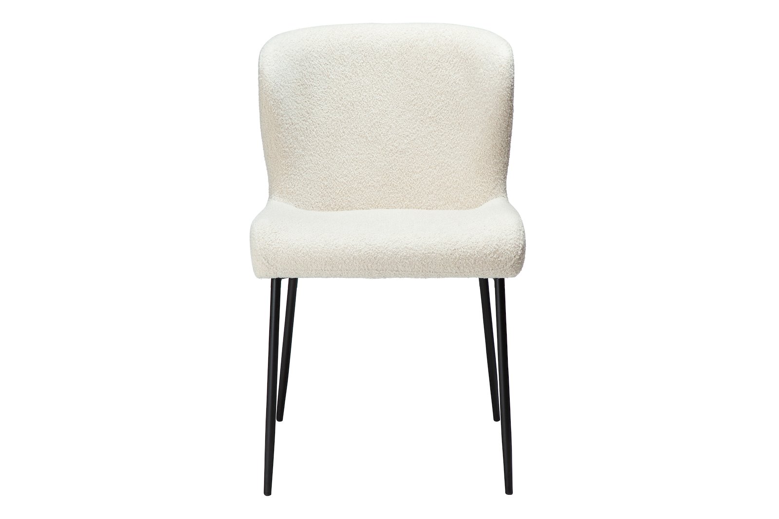 Glam spisestol Tekstil Bouclé RPES dove og sorte ben
