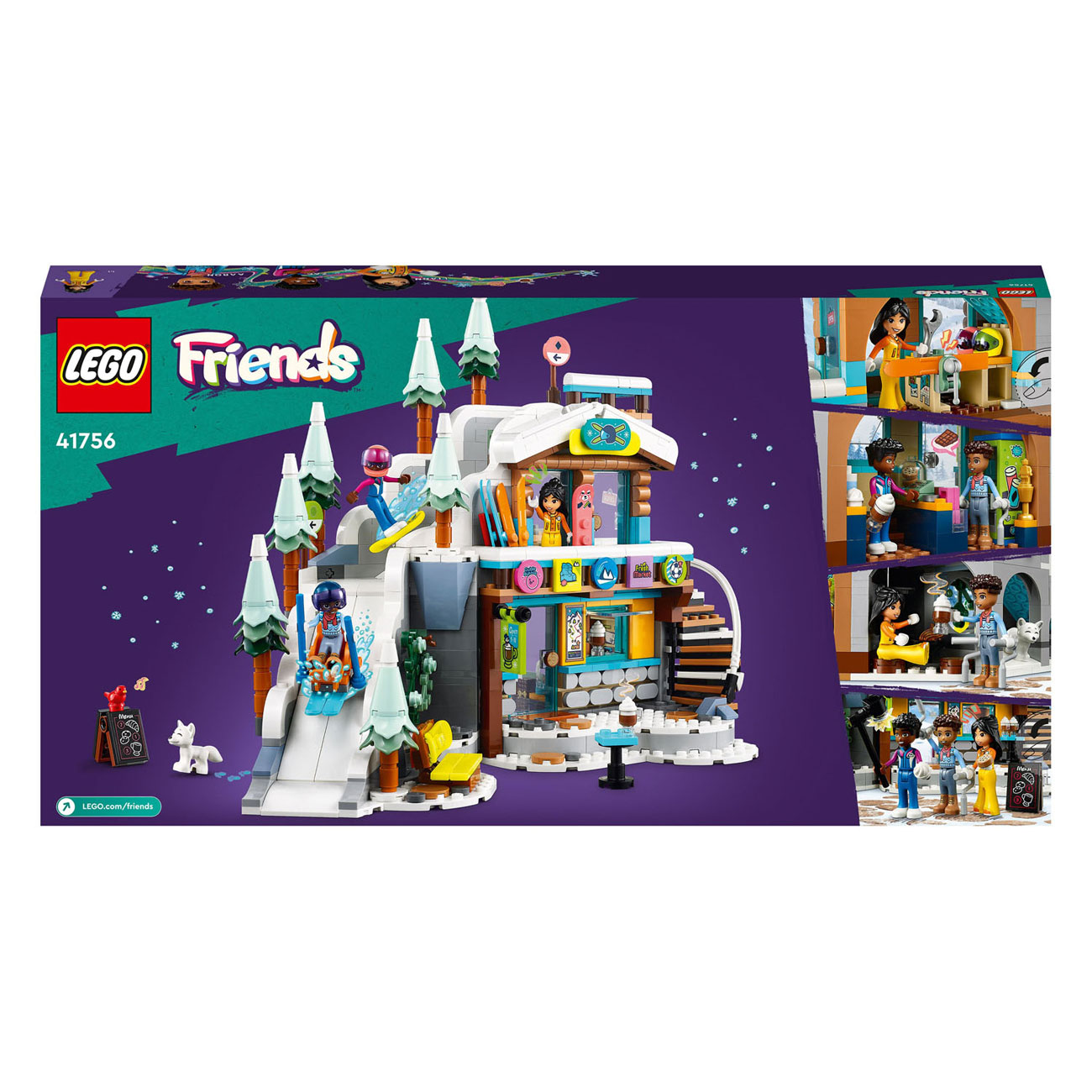 LEGO Friends 41756 Vakantie Skipiste en Cafe