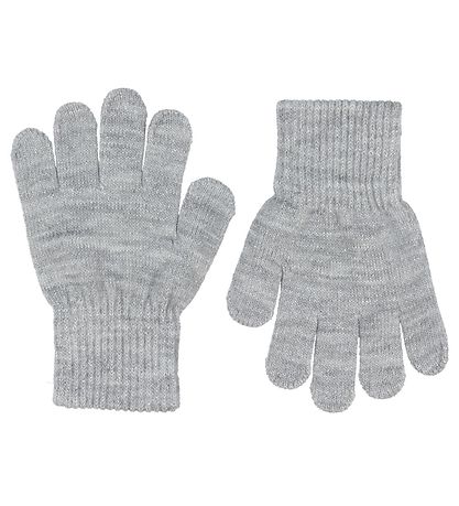 Melton Handsker - Strik - 2-pak - Gr?/Navy m. Glimmer