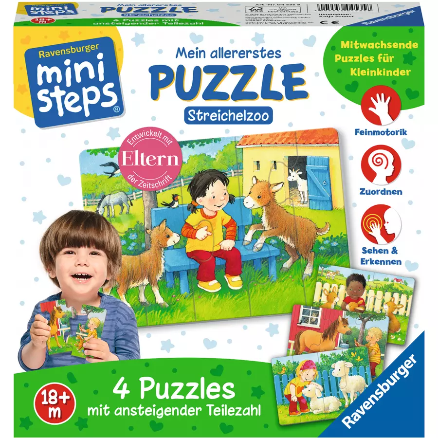 Ravensburger ministeps® Mein allererstes Puzzle: Streichelzoo