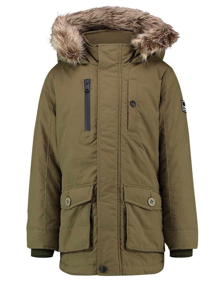Winterjacke TAHA mit Kunstfellbesatz in ultra army