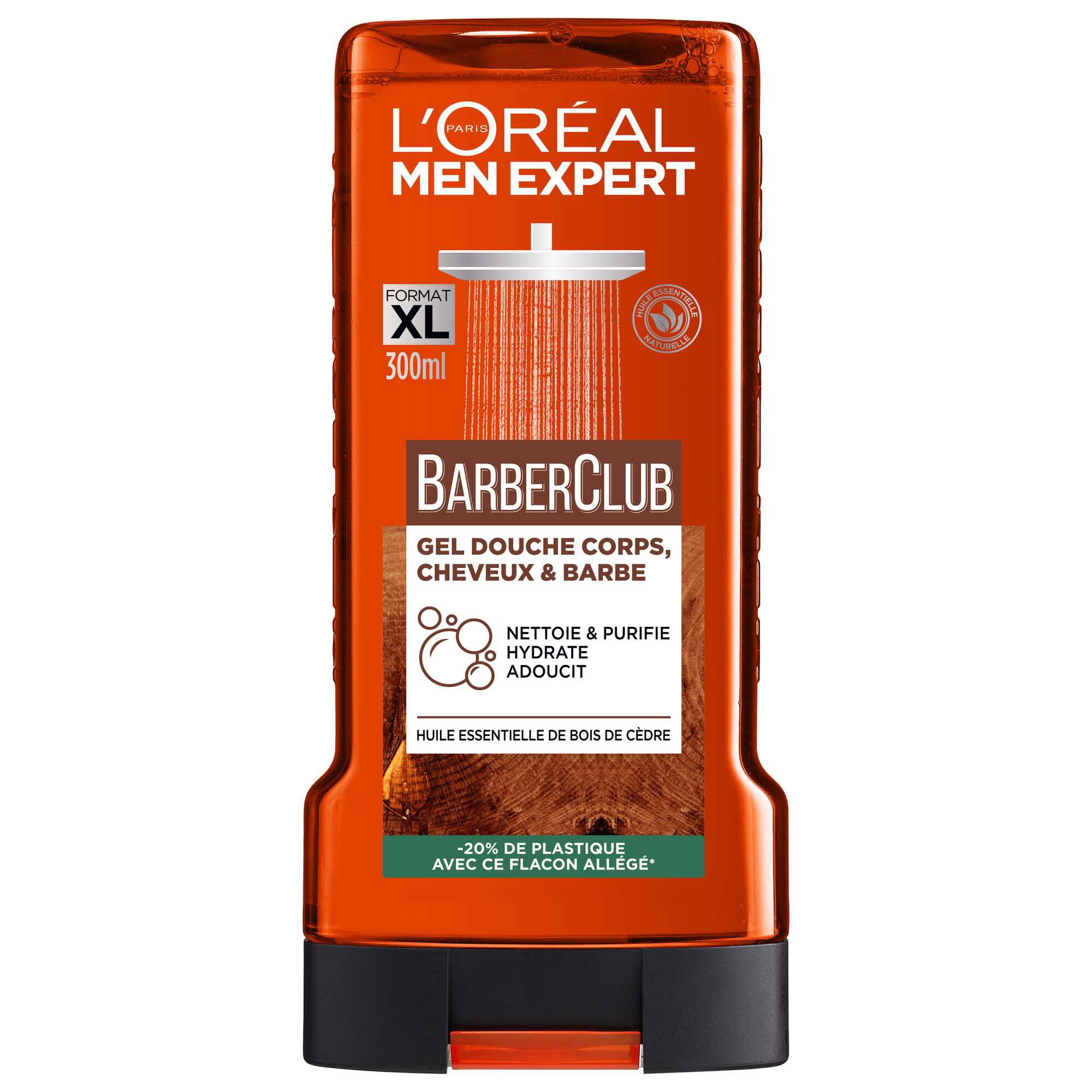 Gel Douche Corps, Cheveux & Barbe BarberClub - Gamme Men Expert