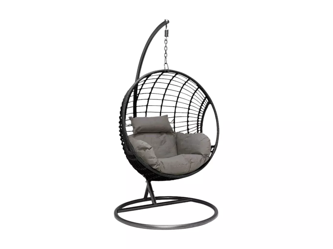 Fauteuil suspendu résine noire SOUTH BEACH