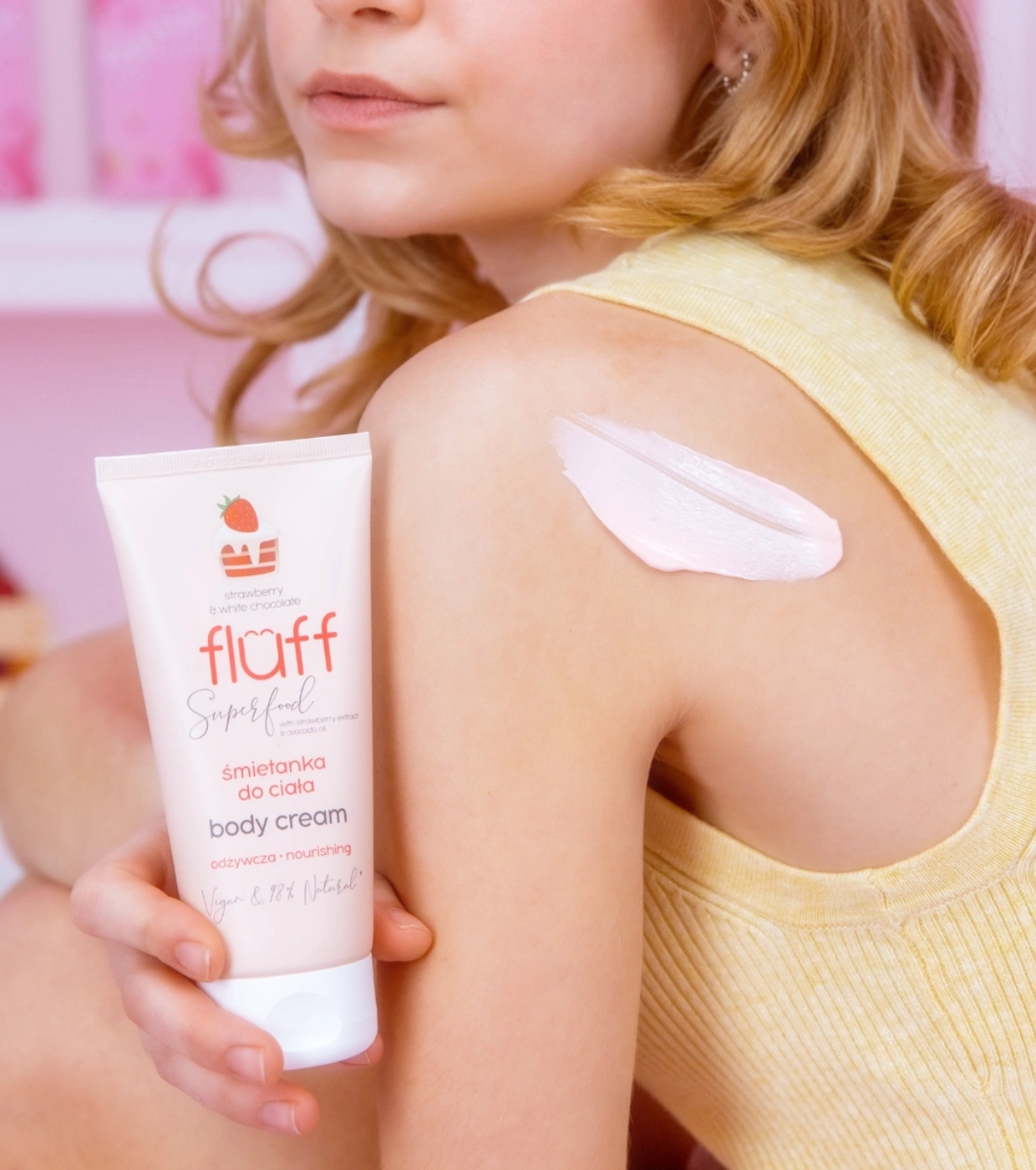 Fluff - Superfood Creme Corporal - Morangos e chocolate branco