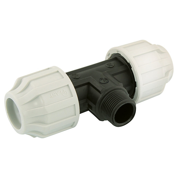 Té mâle de dérivation Interplast PEHD Ø20 mm, 1/2
