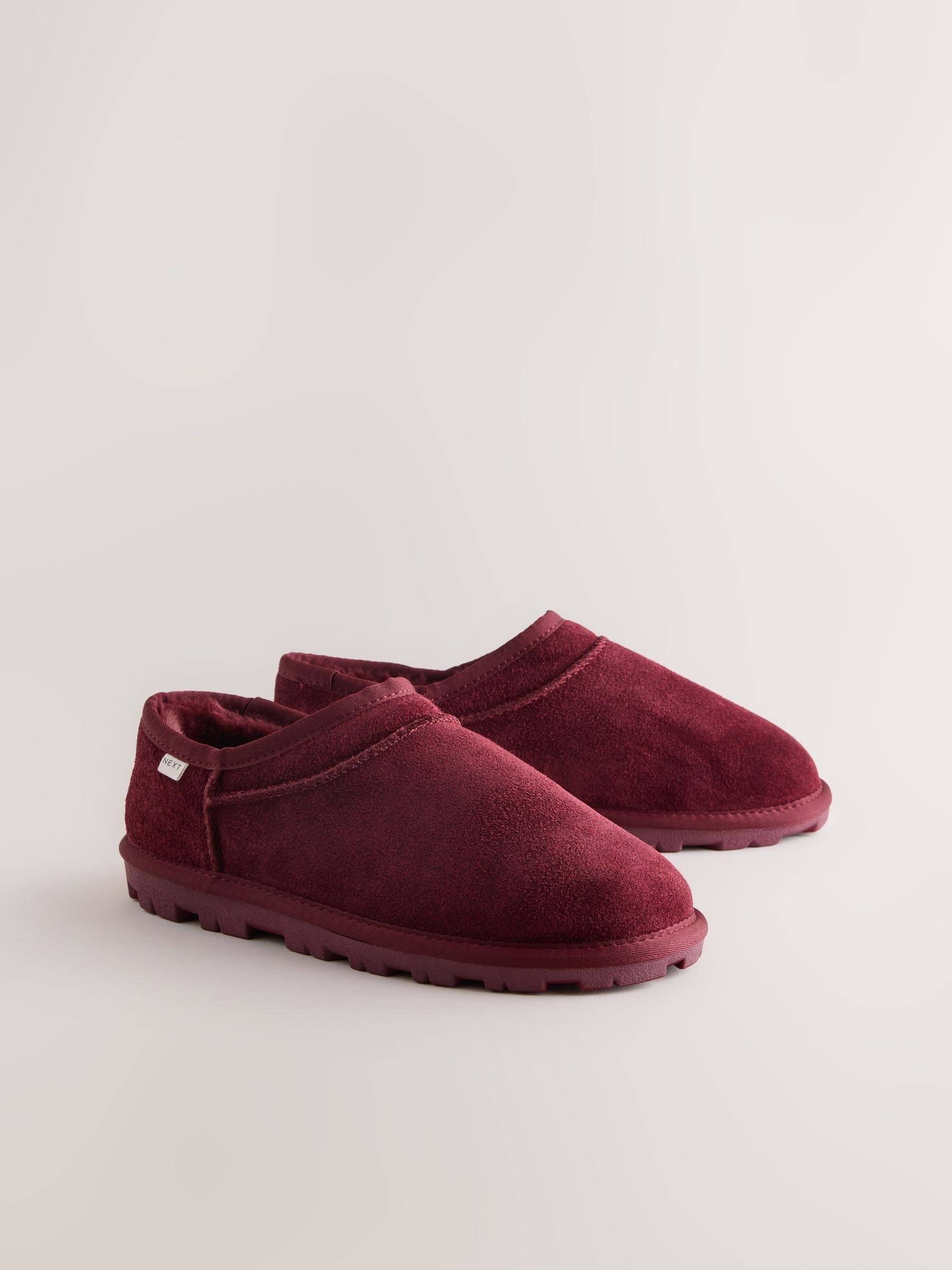 Bessenrood - Suède Shoot pantoffels