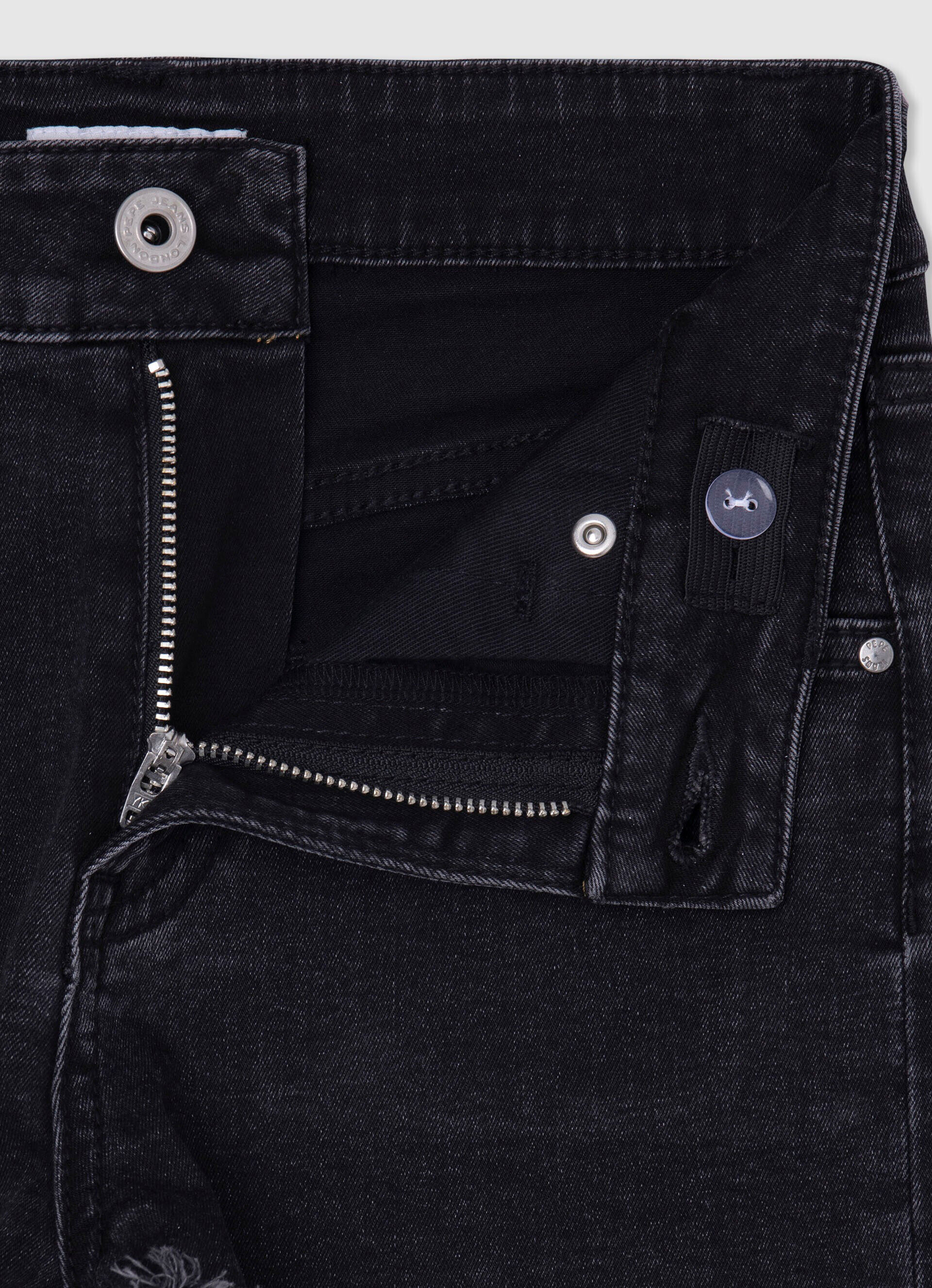 Calça jeans curta Patty, corte regular - jeans