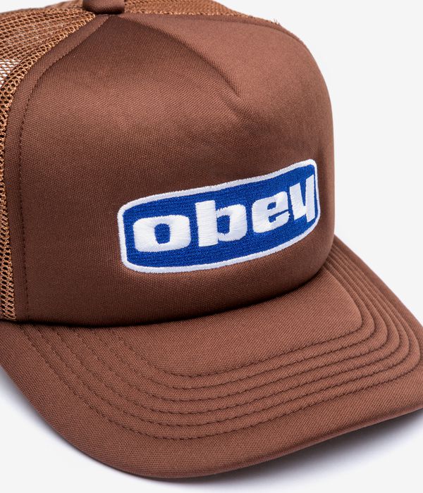 Obey Indirect Trucker Cap (dark brown)