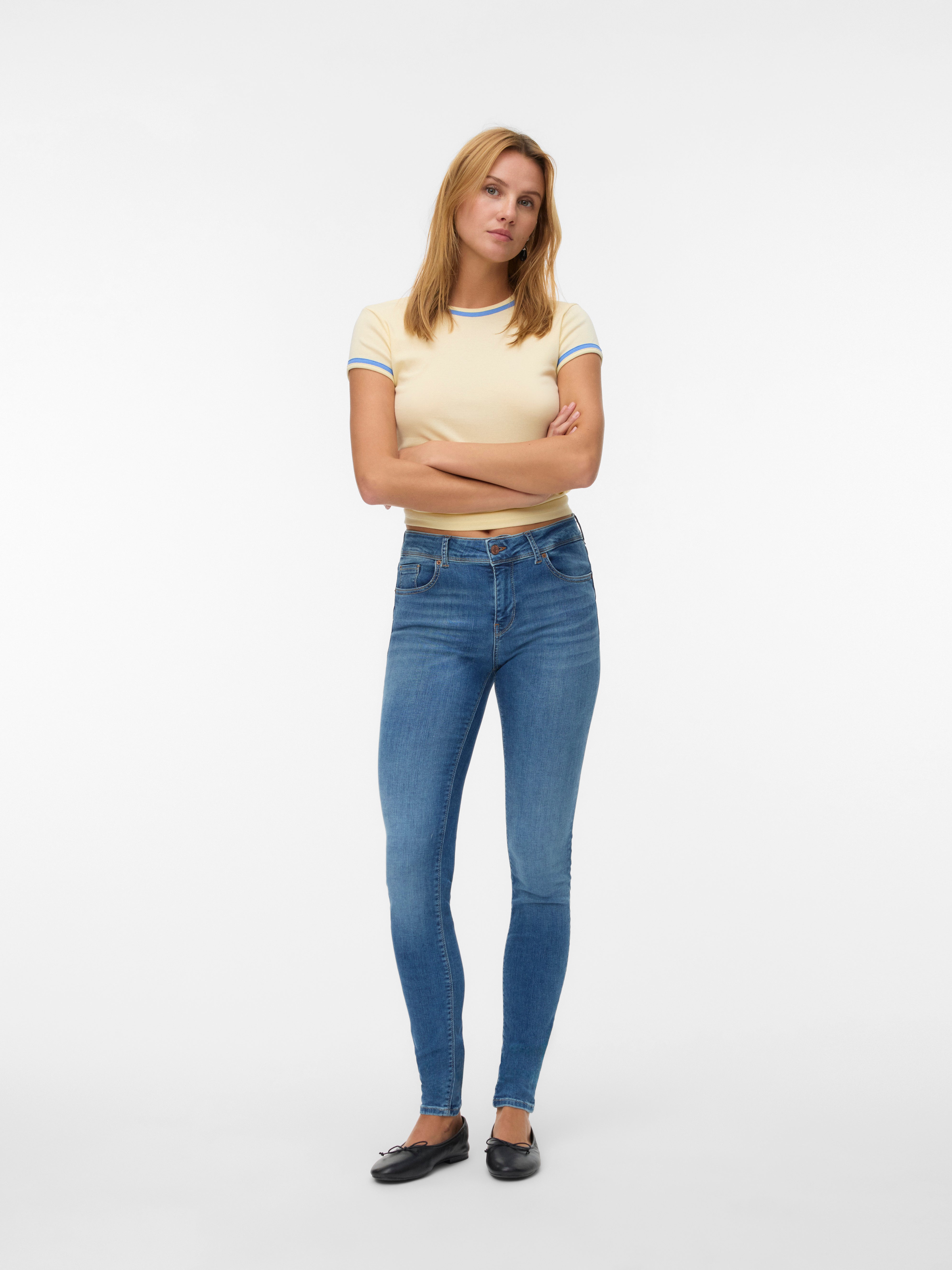 VMLUX Mid rise Slim fit Jeans