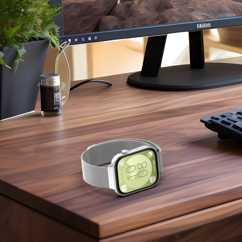 Huawei Watch Fit 3 Edelstahl Milanaise Armband mit Magnetverschluss (Gelenkumfang: 160-240mm) - Schwarz