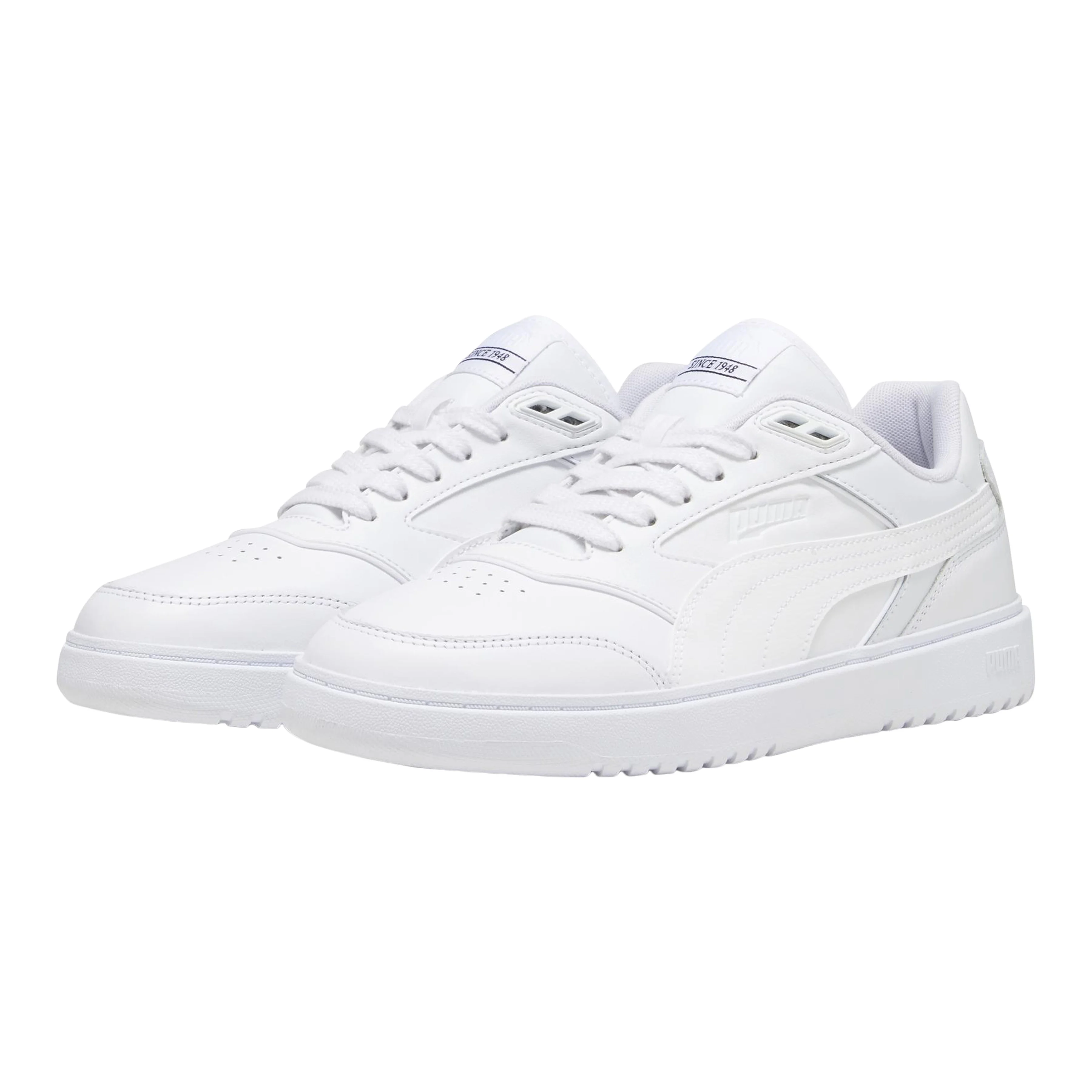 Basket basse cuirdoublecourt | Blanc