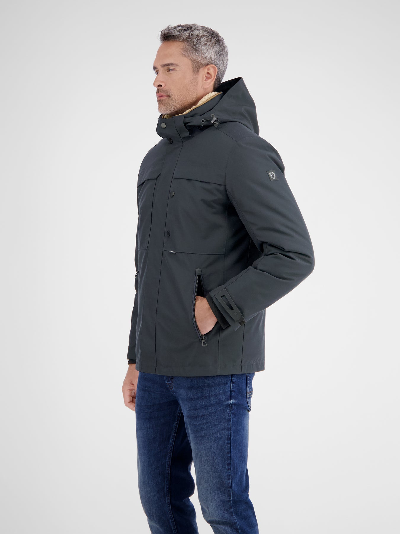 Herrenjacke mit herausnehmbarer Innenjacke