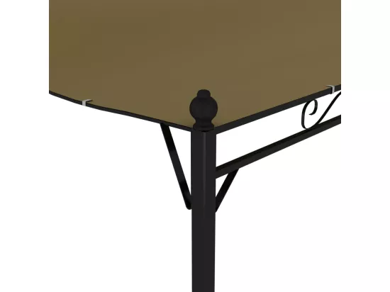Auvent de parasol 3x2,4 m Taupe 180 g/m²