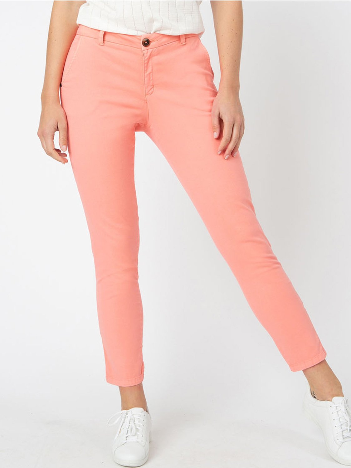 Pantalon Chino Femme Eco-conçu Rose