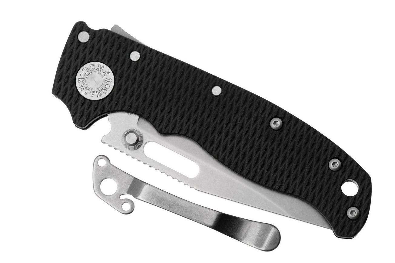 Demko Knives AD20.5 Shark-Lock CPM 20CV Clip Point AD205-20CV-BLK-CP Black G10, zakmes