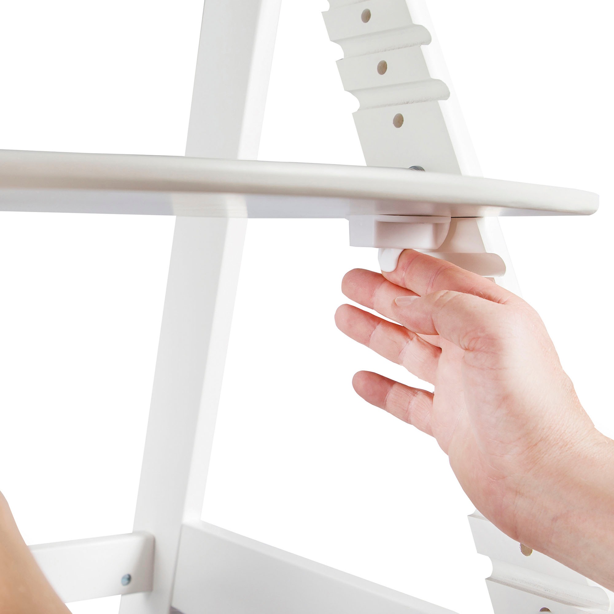 roba® Hochstuhl »Treppenhochstuhl Sit Up Click 'N' Flex, weiss« () aus Holz