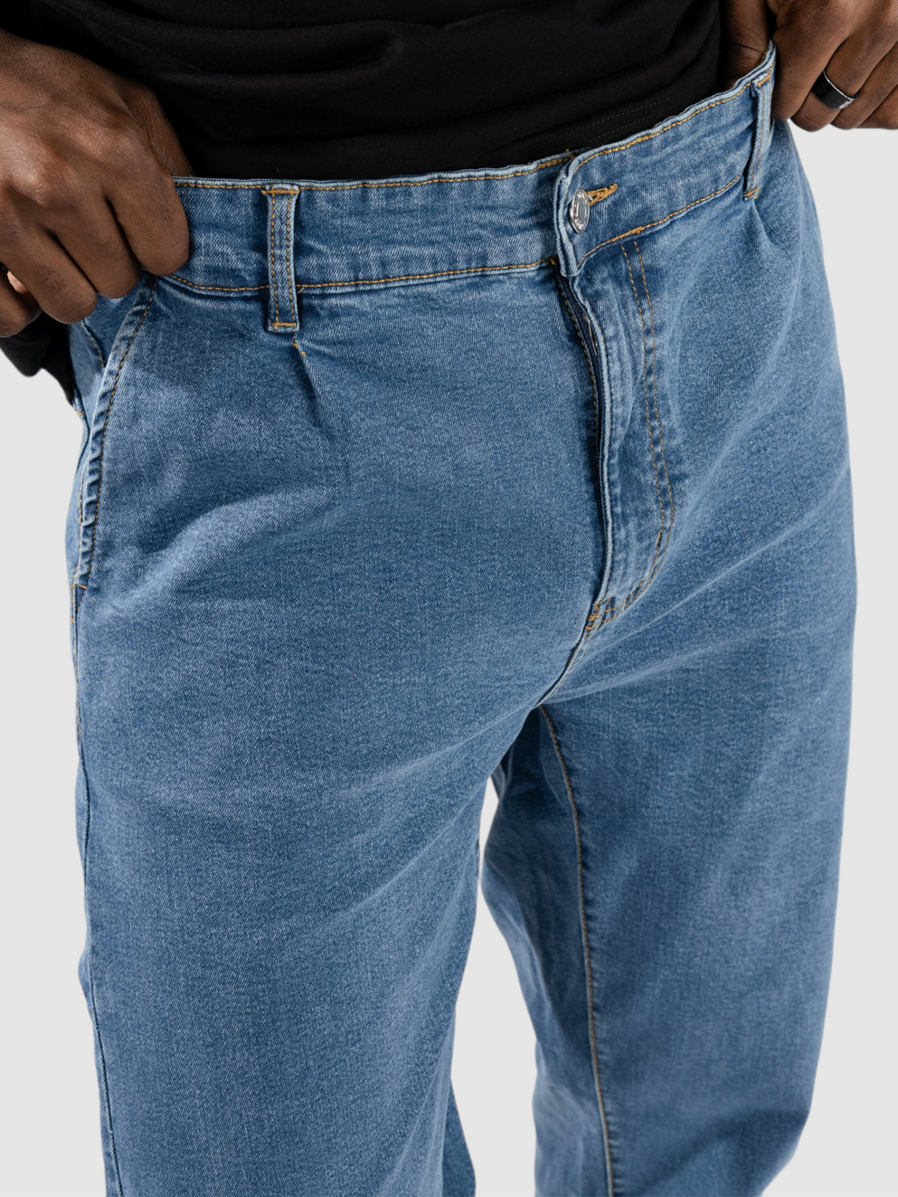 Denim Project Slouchy Jeans mid blue washed