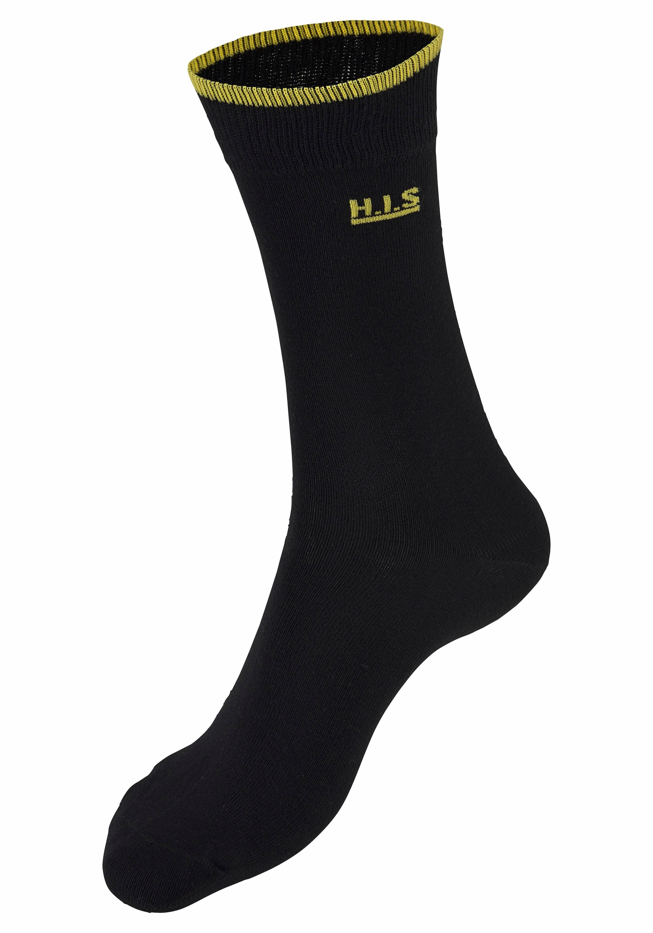 H.I.S Socken Packung, 7 Stk. tlg. mit farbigen Bündchen