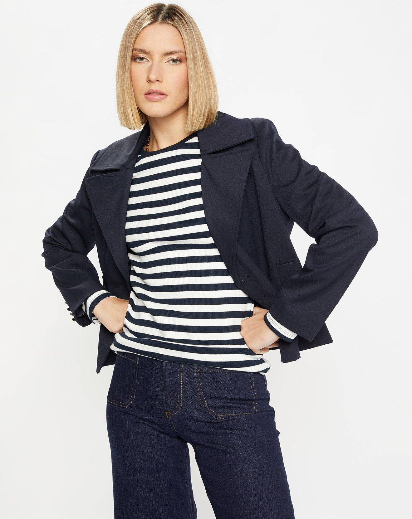 Jodhpur Veste Angel bleu marine