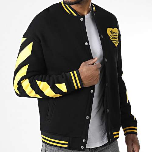 Veste Teddy 7421 Noir Jaune