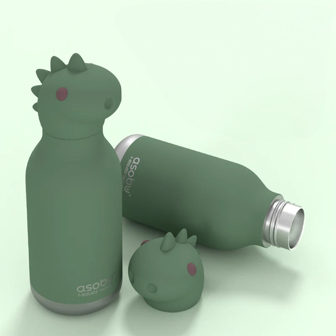 Asobu rvs drinkfles bestie - dinosaurus - 460 ml