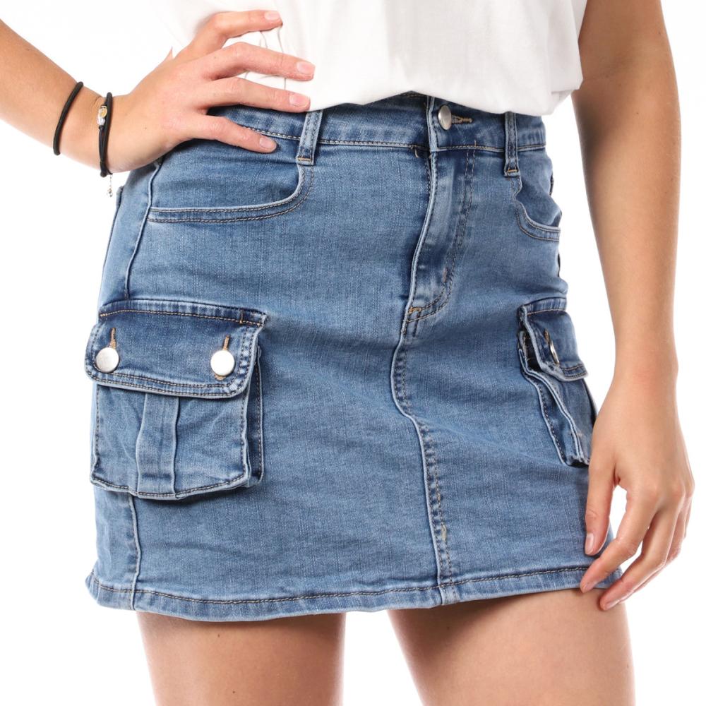 Monday Premium Jupe Bleu Femme Monday Premium Cargo