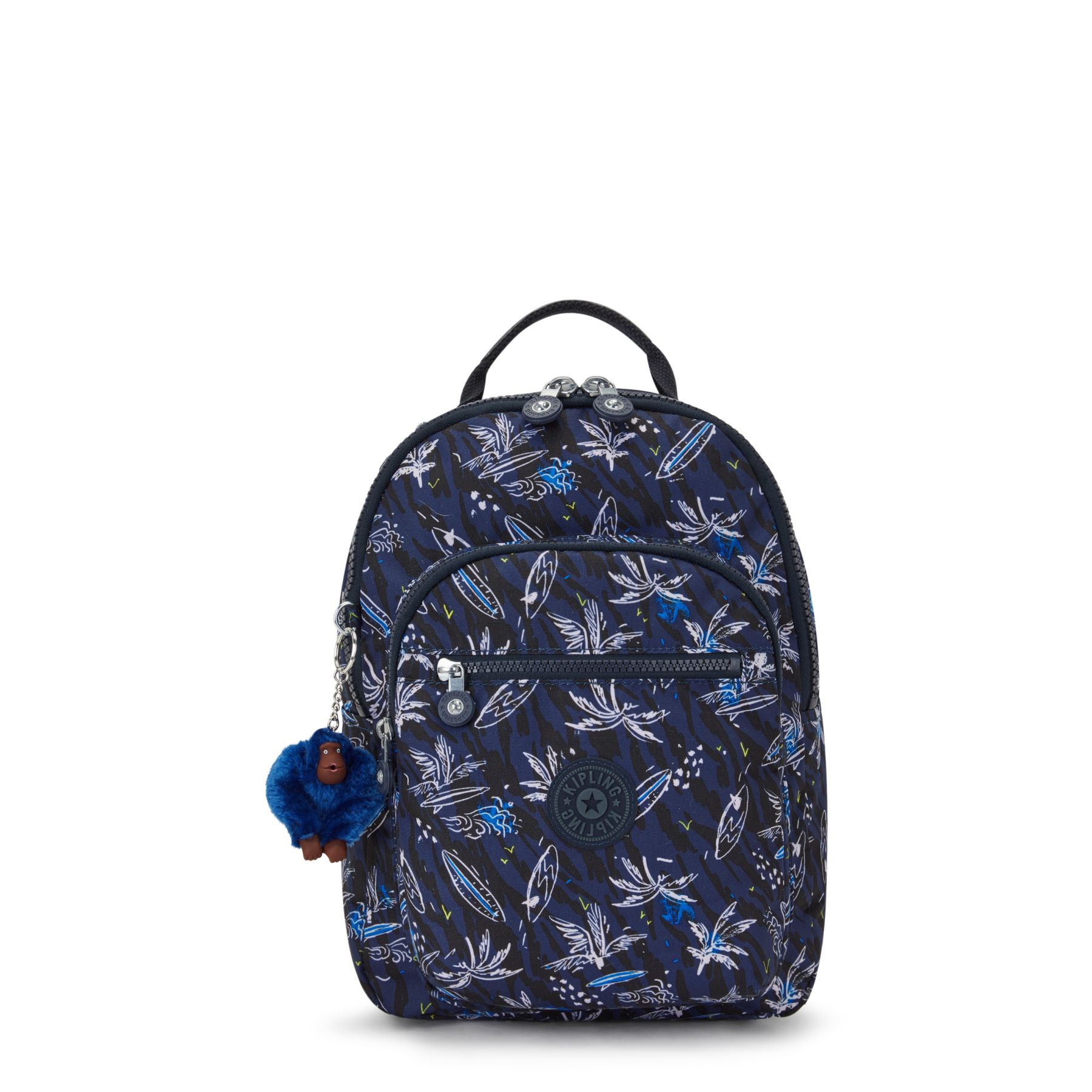 SEOUL S Petit Sac à Dos avec Compartiment pour Tablette - Surf Sea Print