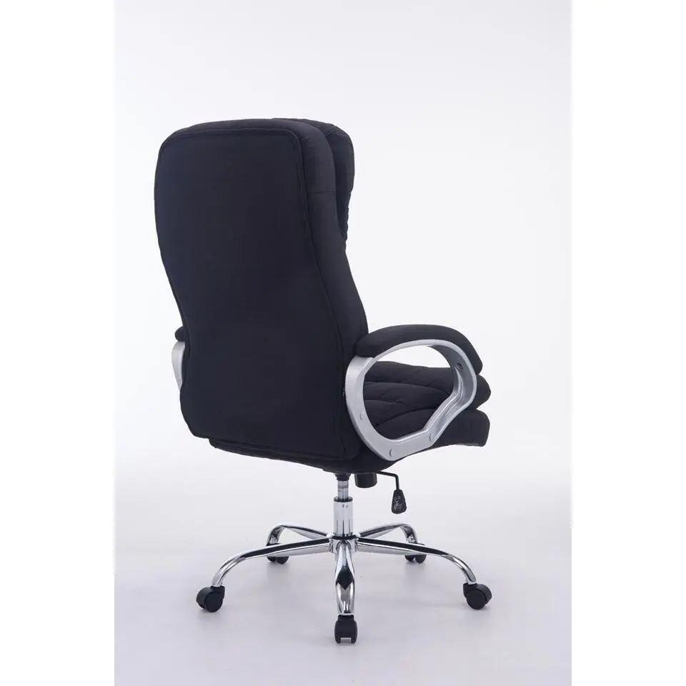 CLP Bureaustoel XXL Vancouver chroom Frame - Stof - zwart